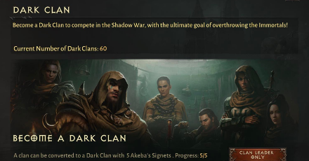 Diablo Immortal - Dark Clan