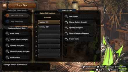 Monster Hunter Rise Sunbreak - Register Loadout 2.png