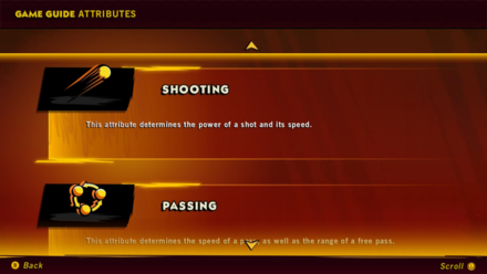 Mario Strikers Battle League - Attributes