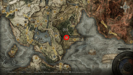 Elden Ring - Starfall Crater Map Location
