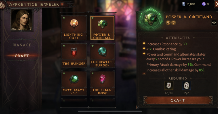 Diablo Immortal - Crafting Step 2