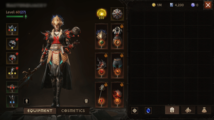 Disintegrate Dungeon Build Legendary Items