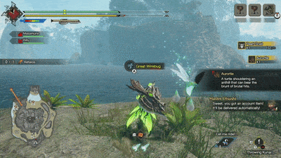 MH Rise - Use the Great Wirebug to Go Back to the Main Island