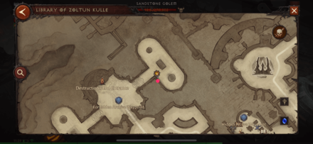 Forbidden Archive Waypoint East Wing Lost Page Map View