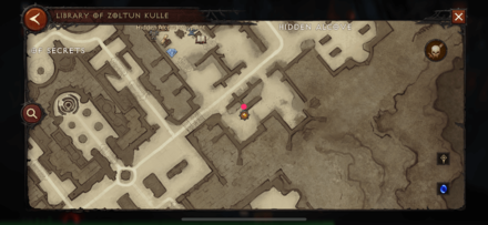 Hidden Alchove South Room Lost Page Map View