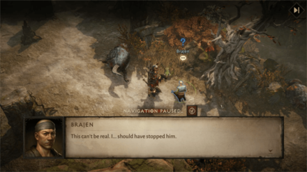 Diablo Immortal - Talk to Brajos