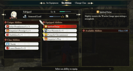 Armored Lord Class Abilities