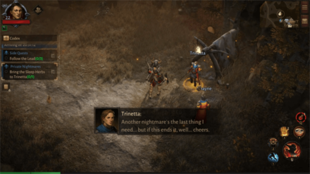 Diablo Immortal - Bring Sleep Herbs to Trinetta