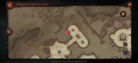 Forbidden Archive Waypoint East Wing Upper Lost Page Map View