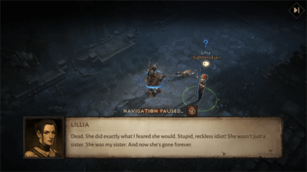 Diablo Immortal - Talk to Lillia