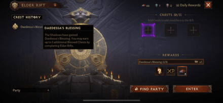 Daedessas Blessing from Elder Rifts