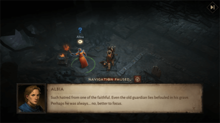 Diablo Immortal - Talk to Albia