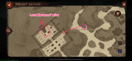 Cave Entrance to Lord Martanos Map View
