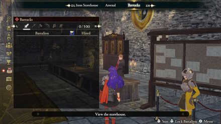 In Camp Battalions Fire Emblem Three Hopes