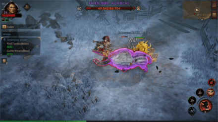 Diablo Immortal - Find Tundra Beasts and Gather Heartsblood