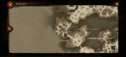 Diablo Immortal - Bilefen Safe Area Map