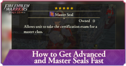FEW3H - How to Get Advanced and Master Seals Fast