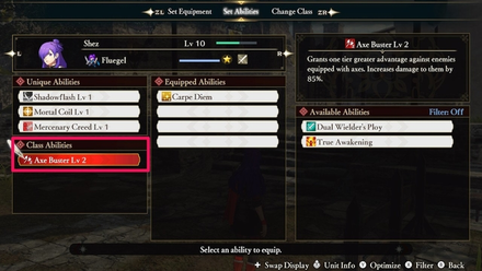 Primary Class Abilities - FEW3H