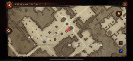 Writhing Ingress East Pillar Lost Page Map View