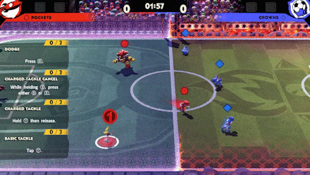 Mario Strikers Dodging Thrice Consecutively