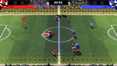 Mario Strikers Battle League - Peach getting tired after 4 consecutive dashes