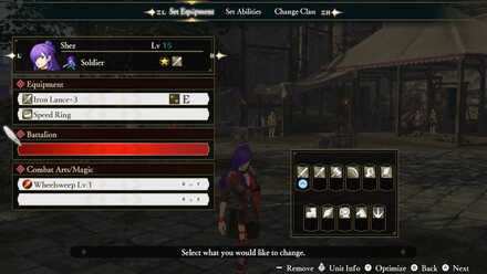 FEW3H - Combat Arts/Magic Screen Confirmation