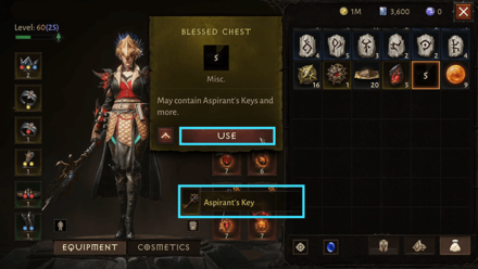 How to Use Blessed Chests