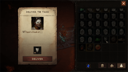 Diablo Immortal - Give Tassi her Cloak