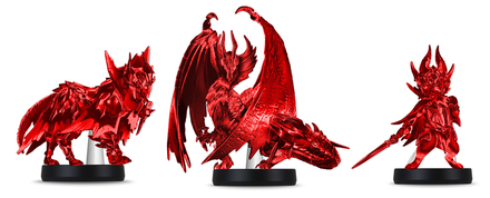 MHRise Sunbreak - Metallic Amiibos of Malzeno and Buddies As Rewards for the Giveaway