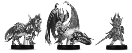 MHRise Sunbreak - Platinum Amiibos of Malzeno and Buddies As Rewards for the Giveaway