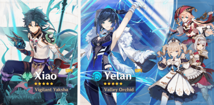 Genshin - Yelan-Xiao Wish Banners