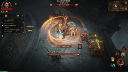 Diablo Immortal - Find More Broken Golems