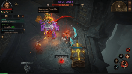 Diablo Immortal - Destroy the Rock Golem