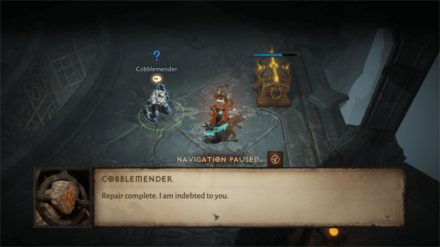 Diablo Immortal - Talk to Cobblemender