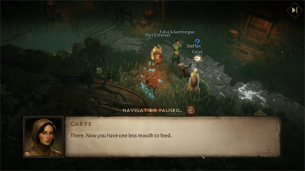 Diablo Immortal - Talk to Carys