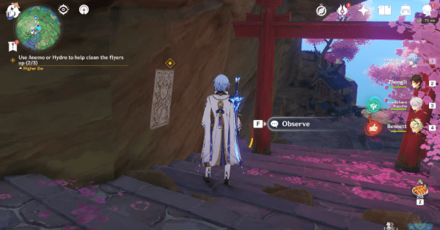 Genshin - Kuki Shinobu Hangout Itto Flyer Locations 3