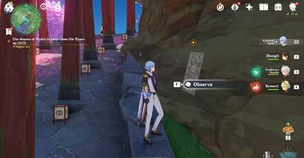 Genshin - Kuki Shinobu Hangout Itto Flyer Locations 1