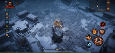 Frozen Tundra Ruins of Sescheron Balcony Center Hidden Lair