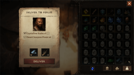 Diablo Immortal - Give the Materials to Ferum