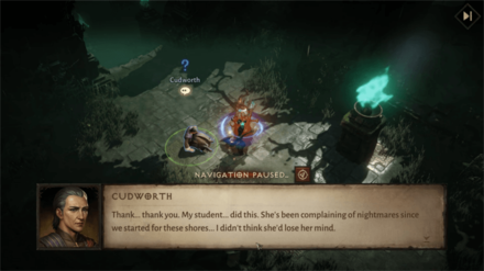 Diablo Immortal - Talk to Cudworth