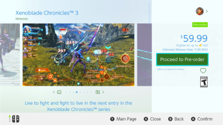 Xenoblade Chronicles 3 - Proceed to Pre-order