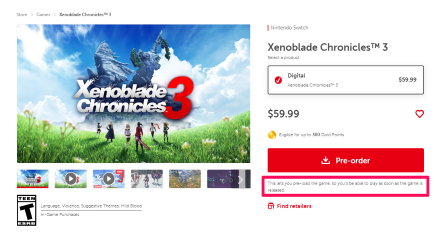 Xenoblade Chronicles 3 - Preload info