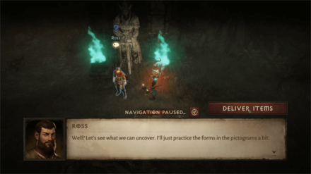 Diablo Immortal - Give Ross the Bygone Weapons