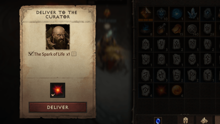 Deliver the Spark of Life to the Curator