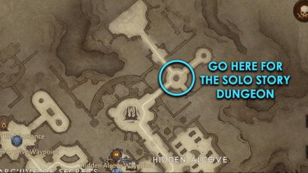 Go to the Solo Story Dungeon of the Eternal Guardian