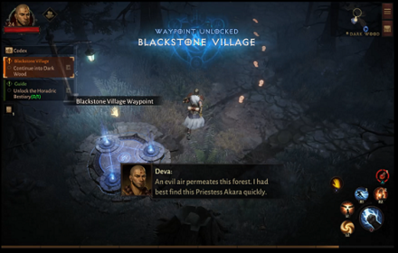 DI - continue into Dark Wood