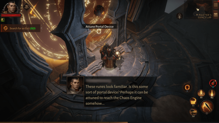 Attune the Portal Device