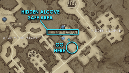 Go to the Hidden Alcove