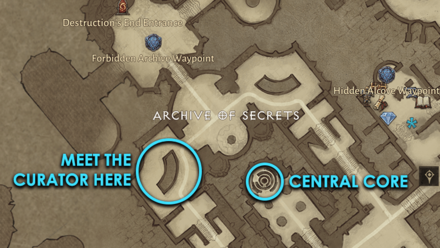 Find the Curator in the Archive of Secrets