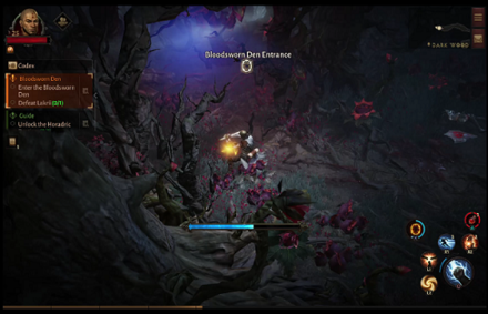 DI - enter the Bloodsworn Den
